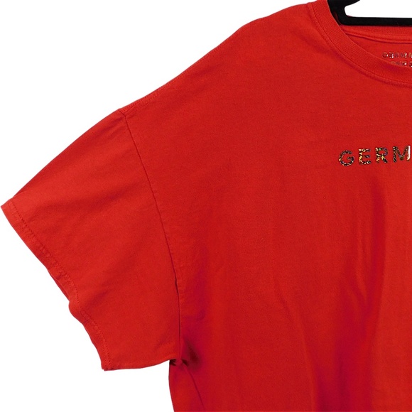 Germainer Oversized Red Graphic T-Shirt One Size - Picture 5 of 9